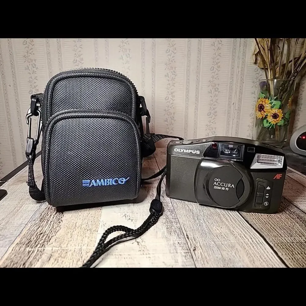 Olympus Infinity Acura Zoom XB 70 With Ambico Case What's Shoulder Strap
